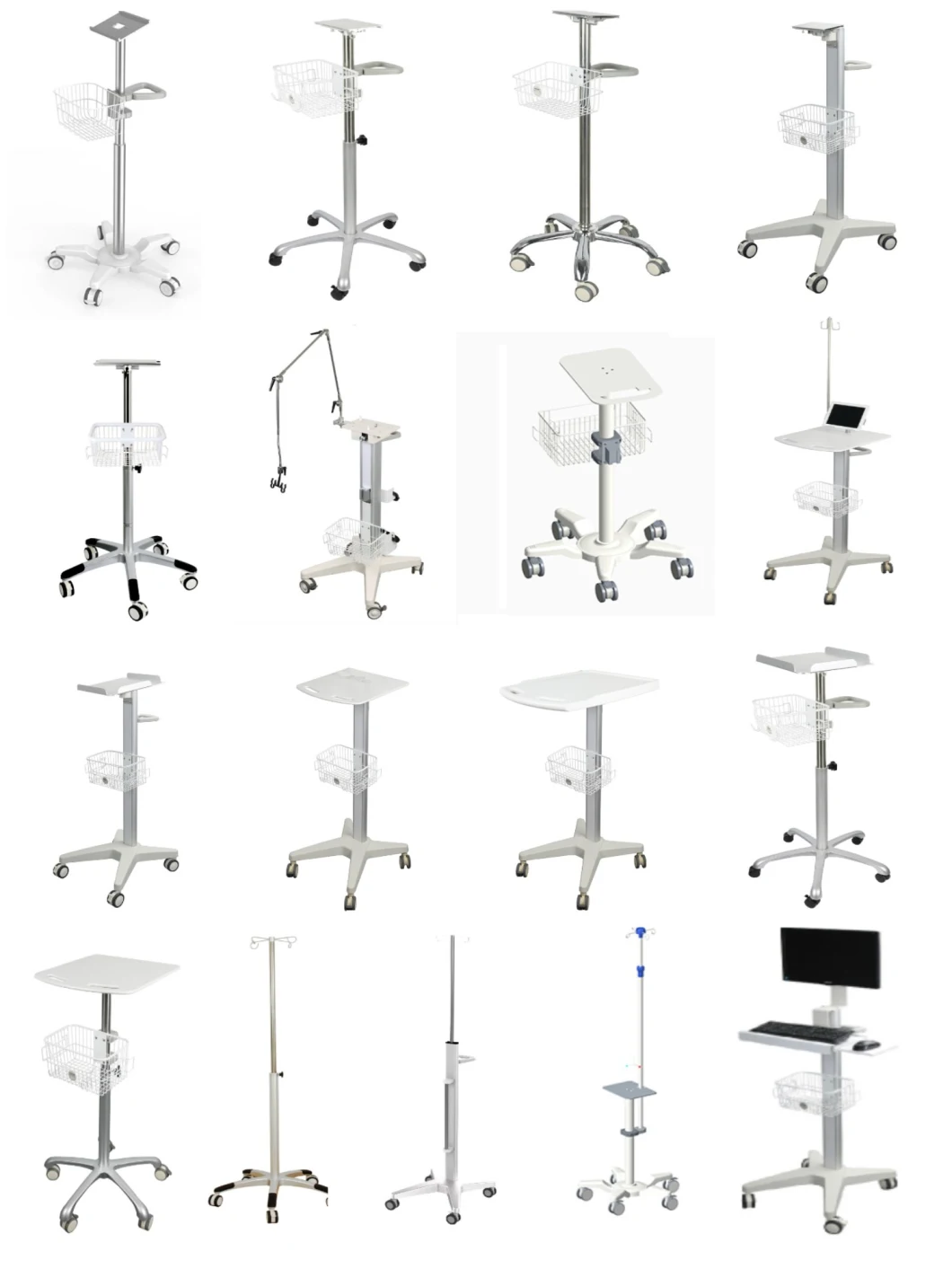 Medical Patient Monitor ECG Ventilator Trolley Carts