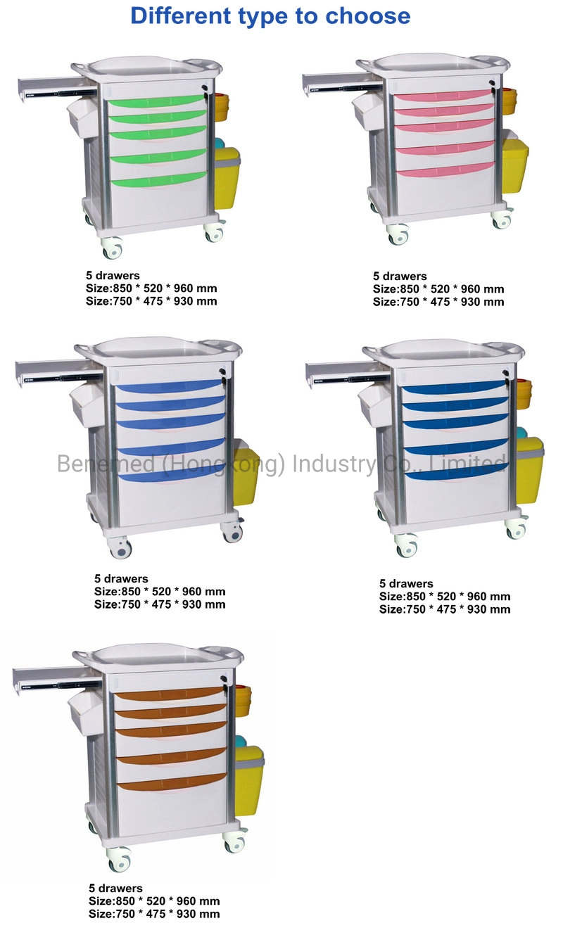 High Quality Hospital Equipment ABS Drug Trolly Bm-Mt007