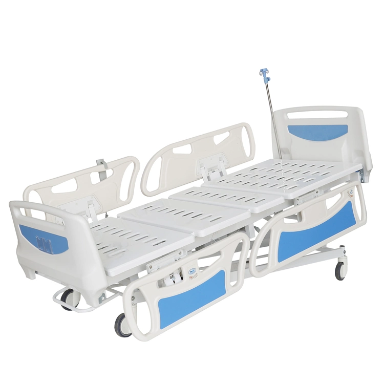 5-Function Electric Nursing Care Equipment Medical Furniture Clinic ICU Patient Hospital Bed