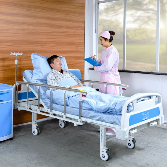 A2K Saikang 卸売金属モバイル 2 クランク 2 機能調整可能な手動医療病院ベッド