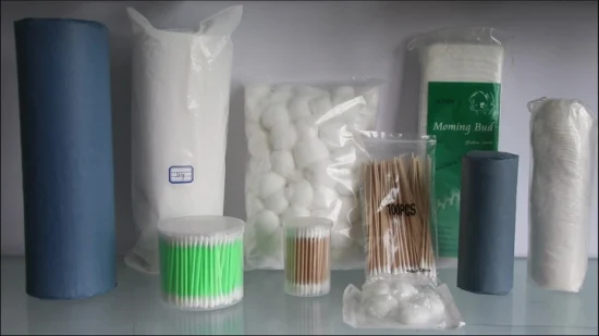 100% 歯科用コットン製の使い捨て医療用脱脂綿ボール、カラー綿球、滅菌または非滅菌、証明書付きで入手可能